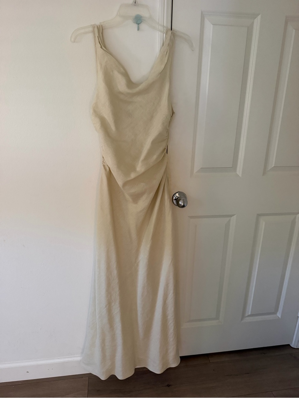 NWT Dissh Carla Putty Linen Cowl Maxi Dress US Size 6 US 6 / AU 10 / EU 38